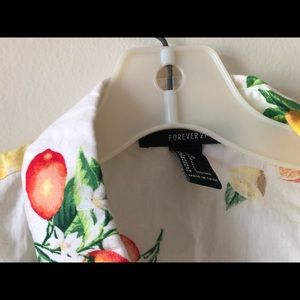 Button Down Crop shirt